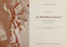 Zu Bethlehem geboren - Doppelbauer, Josef Friedrich