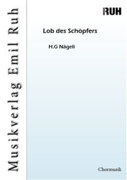 Lob des Schöpfers - H.G Nägeli