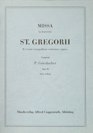 Missa in honorem S. Gregorii - Griesbacher, Peter