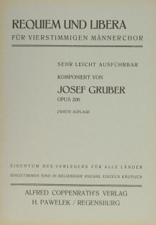 Requiem und Libera - Gruber, Erich