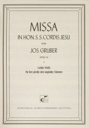 Missa in hon. S. S. Cordis Jesu - Gruber, Josef