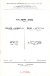14 Psalm-Motetten für gem. Chor - Halmos,...