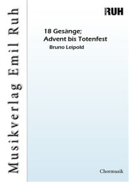 18 Gesänge; Advent bis Totenfest - Bruno Leipold