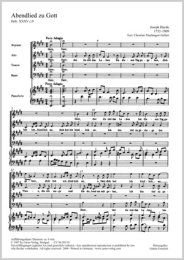 Abendlied zu Gott - Haydn, Joseph