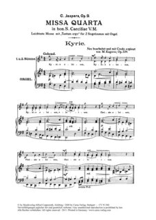 Missa quarta in hon. St. Caeciliae - Jaspers, Carl - Kagerer, M.