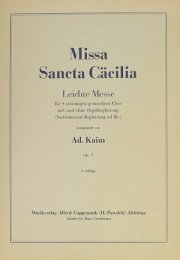 Missa Sancta Cäcilia - Kaim, Adolf