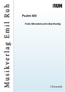 Psalm l00 - Mendelssohn-Bartholdy Felix