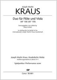 Duo für Flöte und Viola - Kraus, Joseph Martin