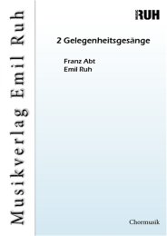 Zwei Gelegenheitsgesänge - Franz Abt - Emil Ruh