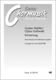 Erinnerung - Mahler, Gustav - Gottwald, Clytus