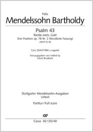 Richte mich Gott (Psalm 43) - Mendelssohn-Bartholdy, Felix