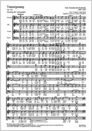 Trauergesang - Mendelssohn-Bartholdy, Felix
