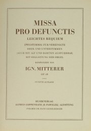 Missa pro defunctis - Mitterer, Ignaz