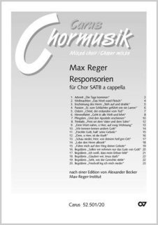 20 Responsorien (dt) - Reger, Max