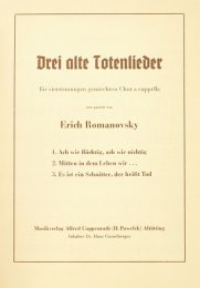 Drei alte Totenlieder - Romanovsky, Erich