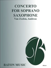 Concerto for Soprano Saxophone and Symphonic Band - Van...