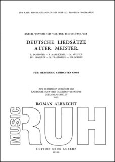 Dt. Liedsätze alter Meister - Albrecht