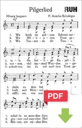 Einsiedler-Pilgerlied - Anselm Schubiger