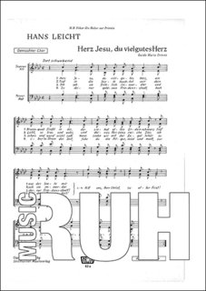 Herz Jesu, du vielgutes Herz - Hans Leicht - Guido Maria Dreves