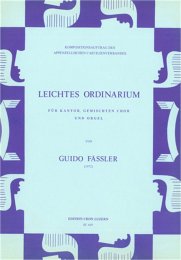Leichtes Ordinarium - Guido Fässler