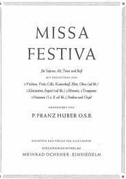Missa festiva in G-Dur - Franz Huber