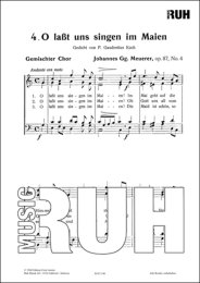 O Lasst uns singen im Maien - Johannes Georg Meuerer -...
