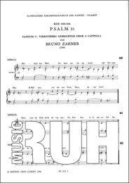 Psalm 21 - Bruno Zahner