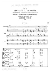 Sechste Liedreihe, Ausg.1 - Albert Jenny