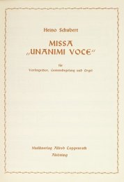 Missa Unanimi voce - Schubert, Heino