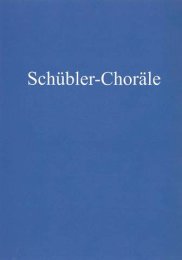 Schübler-Choräle - Johann Sebastian Bach