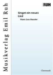 Singet ein neues Lied - Hans Leo Hassler
