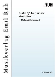 Psalm 8/Herr, unser Herrscher - Helmut Ristenpart