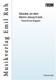 Glaube an den Herrn Jesus/Cant.Novum 9 - Paul Ernst Ruppel