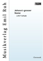 Jehovas grosser Name - J.A.P. Schulz