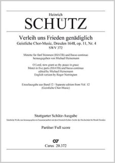 Verleih uns Frieden - Schütz, Heinrich - Horn, Paul