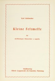 Kleine Festmesse - Schönecker, Karl