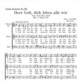 Herr Gott, dich loben alle wir - Bach, Johann Sebastian