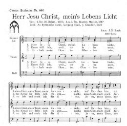 Herr Jesu Christ, meins Lebens Licht - Bach, Johann...