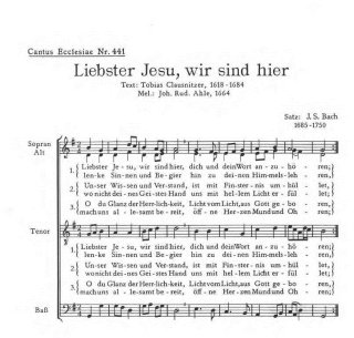 Liebster Jesu, wir sind hier (GL 520) - Bach, Johann Sebastian