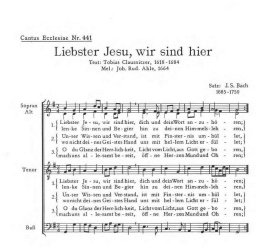 Liebster Jesu, wir sind hier (GL 520) - Bach, Johann...