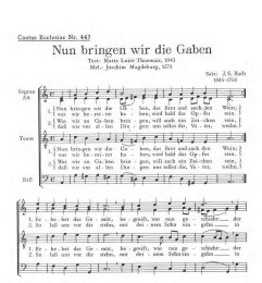 Nun bringen wir die Gaben - Bach, Johann Sebastian