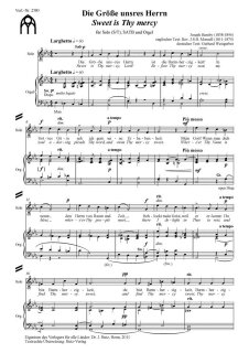 Die Größe unsres Herrn / Sweet is Thy mercyDie Größe unsres Herrn / Sweet is Thy mercy - Barnby, Joseph