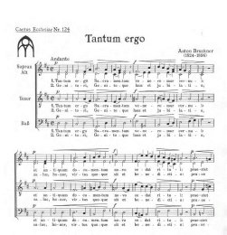 Tantum ergo (D-Dur, vierstimmig) - Bruckner, Anton