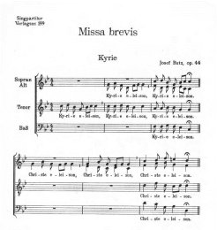Missa brevis op. 44 - Butz, Josef