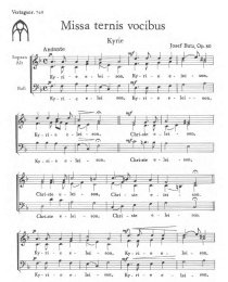 Missa ternis vocibus op. 80 - Butz, Josef