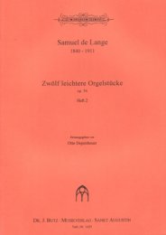 12 leichtere Orgelstücke Op.56 #2 - De Lange,...