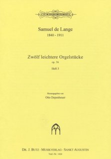 12 leichtere Orgelstücke Op.56 #3 - De Lange, Samuël Jun.