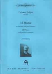 42 Stücke für Orgel oder Harmonium - Dubois,...
