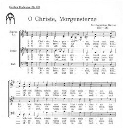 O Christe Morgensterne - Gesius, Barth.