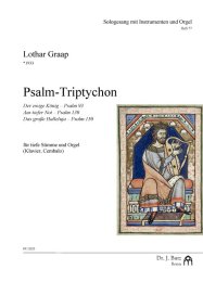 Psalm-Triptychon - Drei Sologesänge für tiefe...